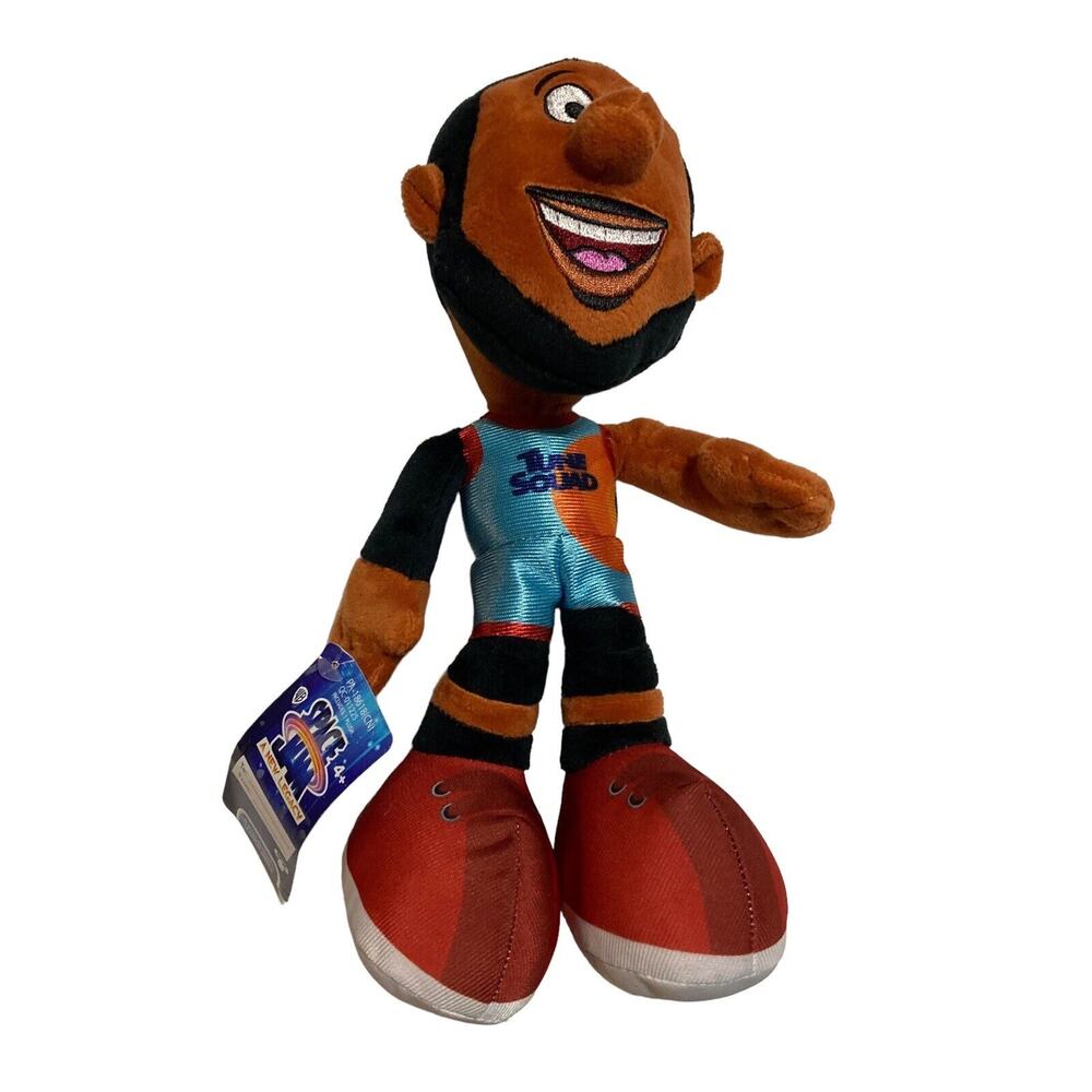 LEBRON‎ JAMES SPACE JAM Tune Squad Plush Stuffed Basketball Player 9.5”